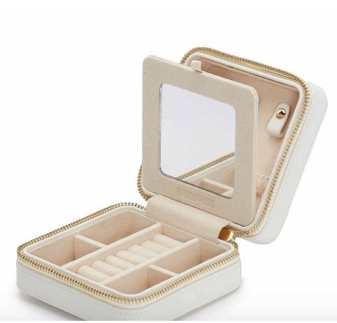 Torbica za nakit WOLF 1834, Maria Small Zip, bijela