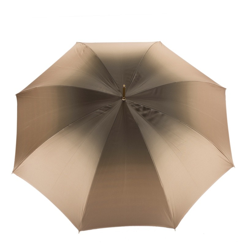 Kišobran Pasotti - Ivory Umbrella with Striped Interior, Double Cloth