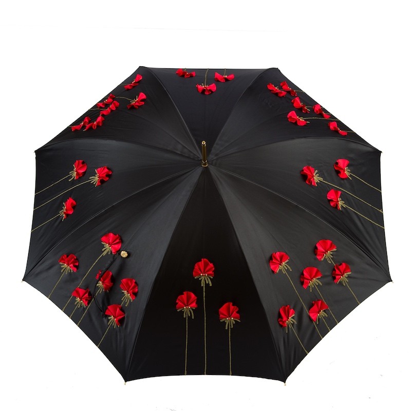 Kišobran Pasotti - Poppies Umbrella, Double Cloth