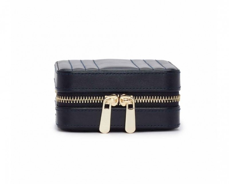 Torbica za nakit WOLF 1834, Maria Small Zip, tamnoplava