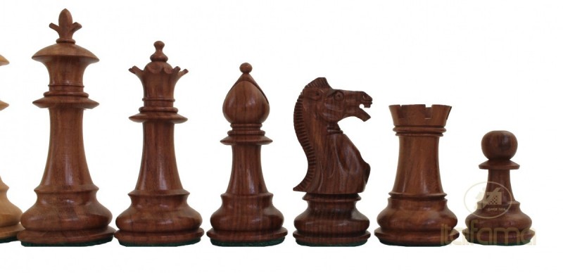 Šah set ITALFAMA Stauton Firenze + Walnut/Maple Chessboard 50x50 cm