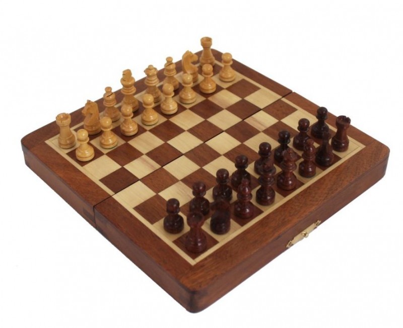 Šah set ITALFAMA Magnetic Folding Wood 19x19 cm