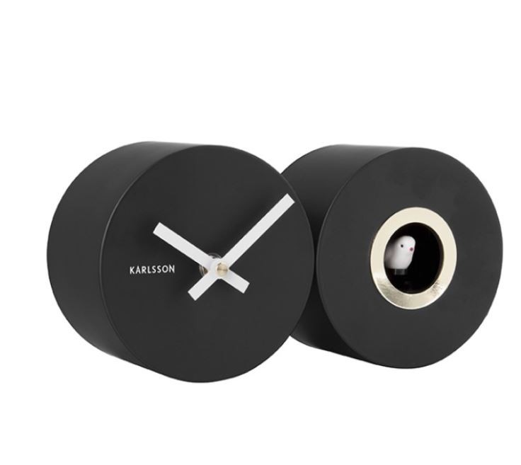 Sat zidni Duo Cuckoo, crni