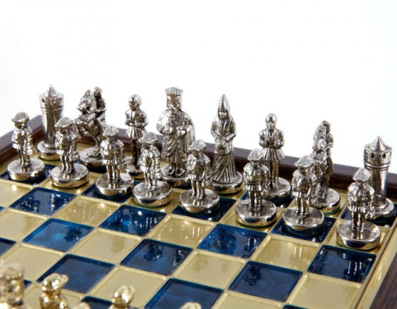 Šah set MANOPOULOS Byzantine Empire Metal Chess set 20cm